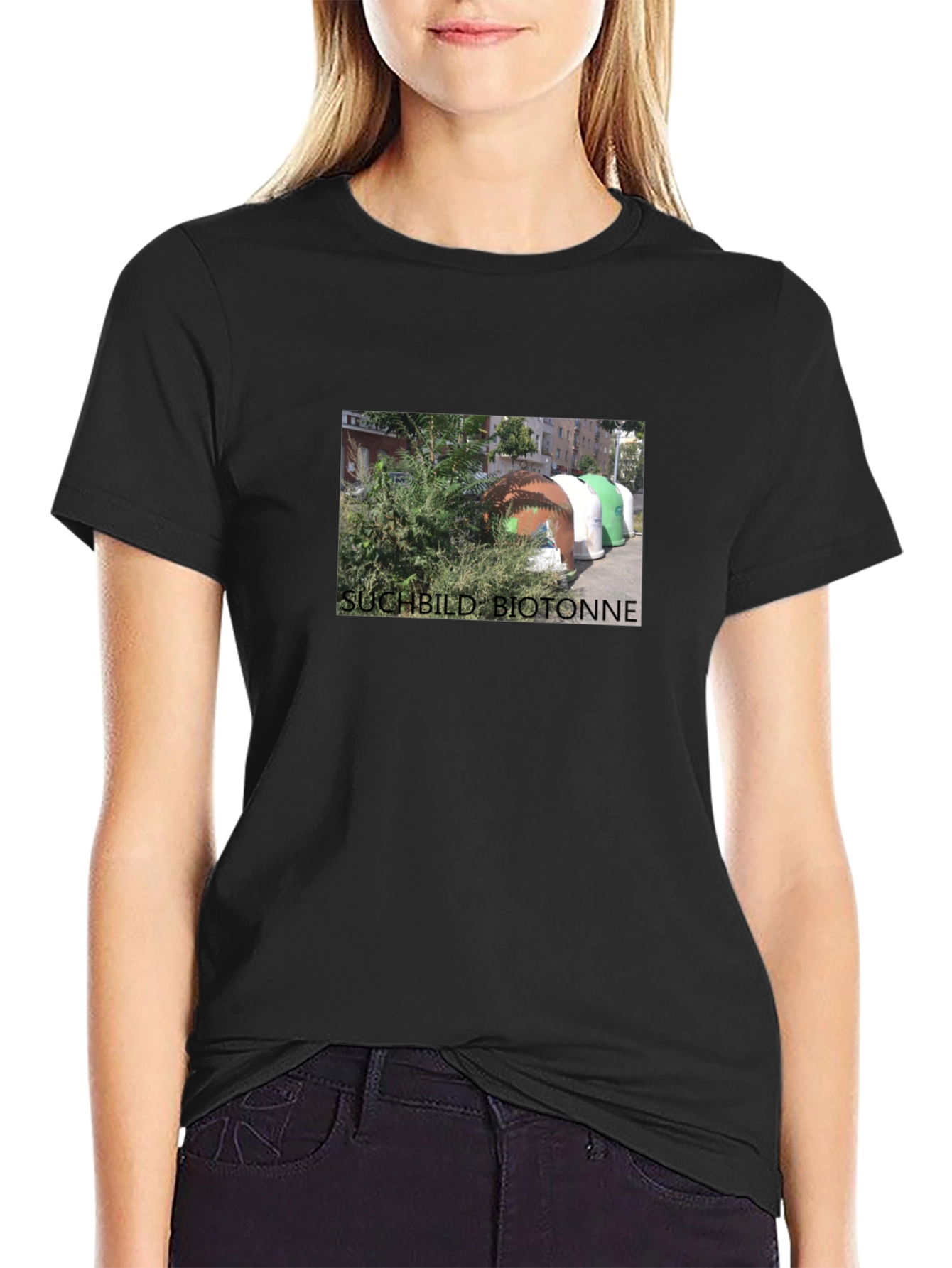 Suchtbild Biotonne T-Shirt Black