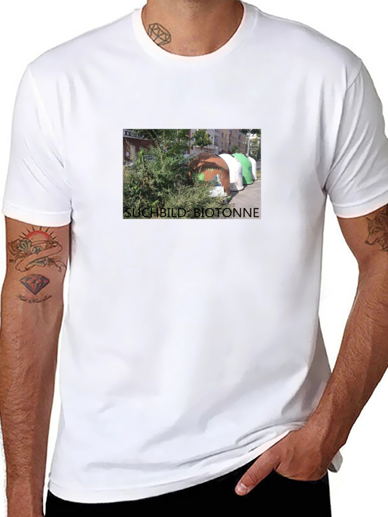 Suchtbild Biotonne T-Shirt Black