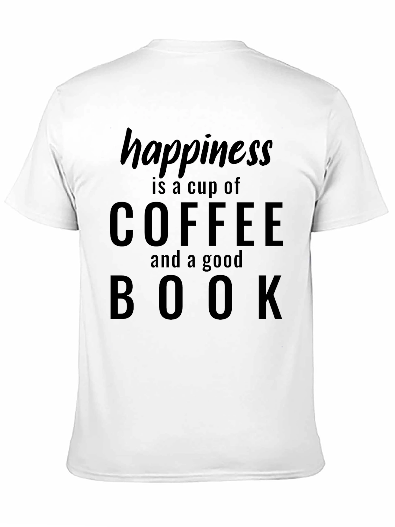 Happiness Coffee Book T-Shirt