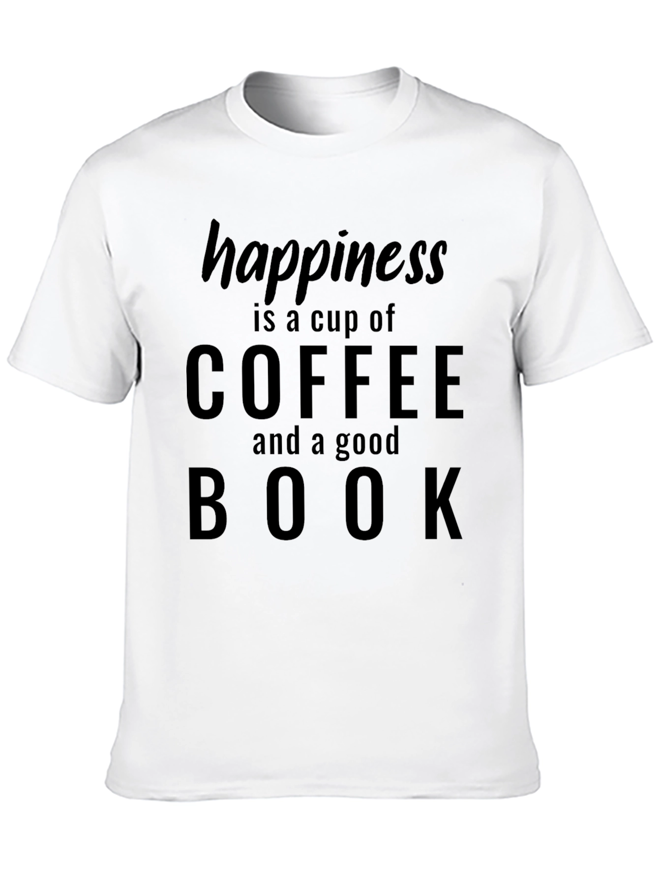 Happiness Coffee Book T-Shirt