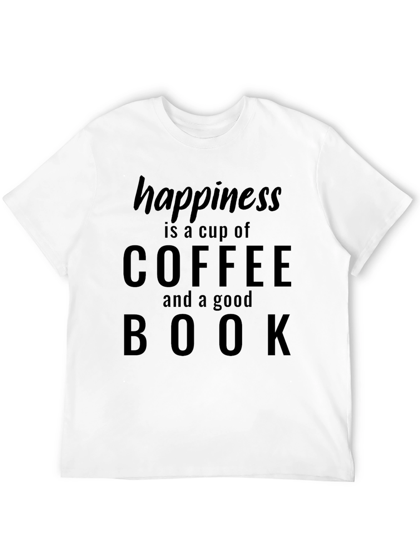 Happiness Coffee Book T-Shirt