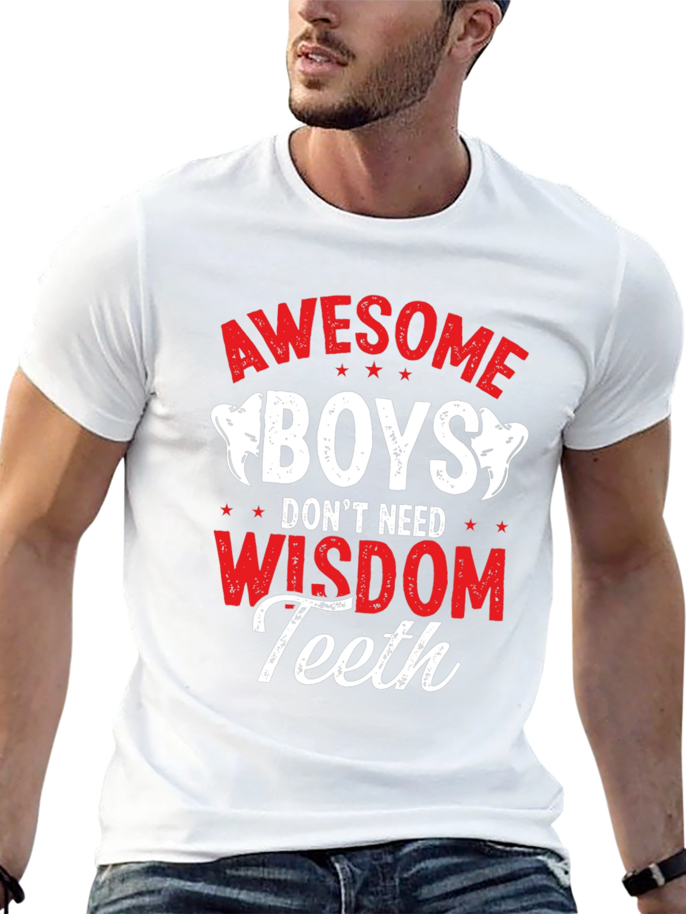 Awesome Boys Wisdom Teeth Graphic Tee