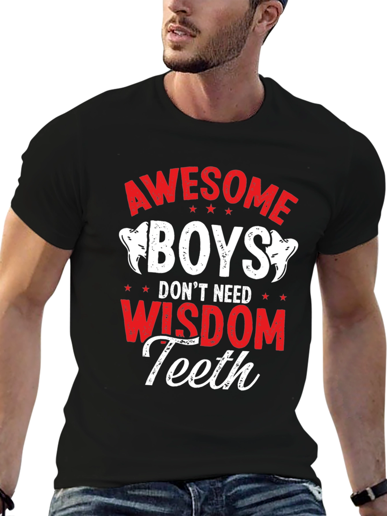 Awesome Boys Wisdom Teeth Graphic Tee