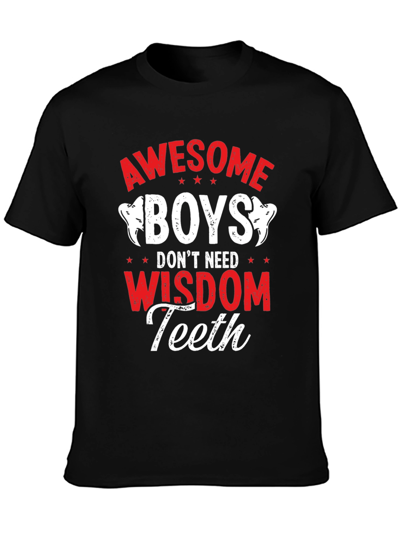 Awesome Boys Wisdom Teeth Graphic Tee