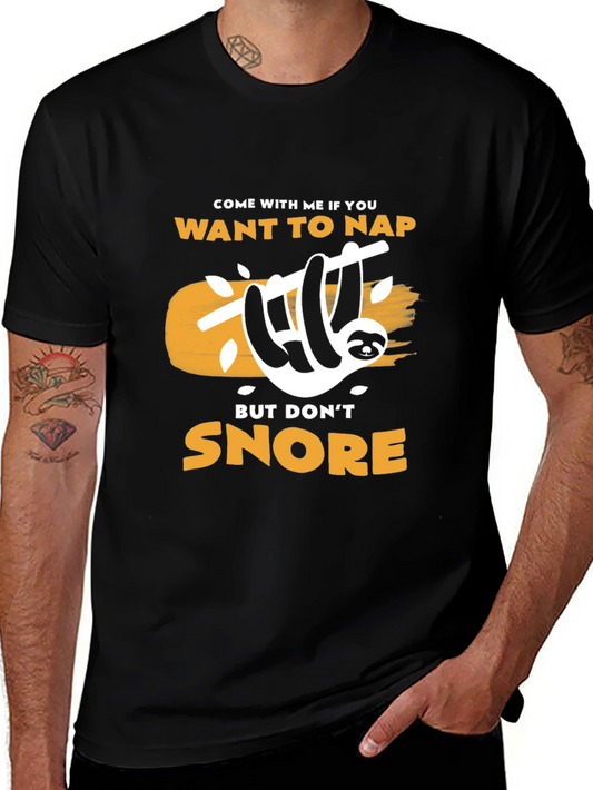Come With Me If You Want to Nap Sloth Graphic Tee
