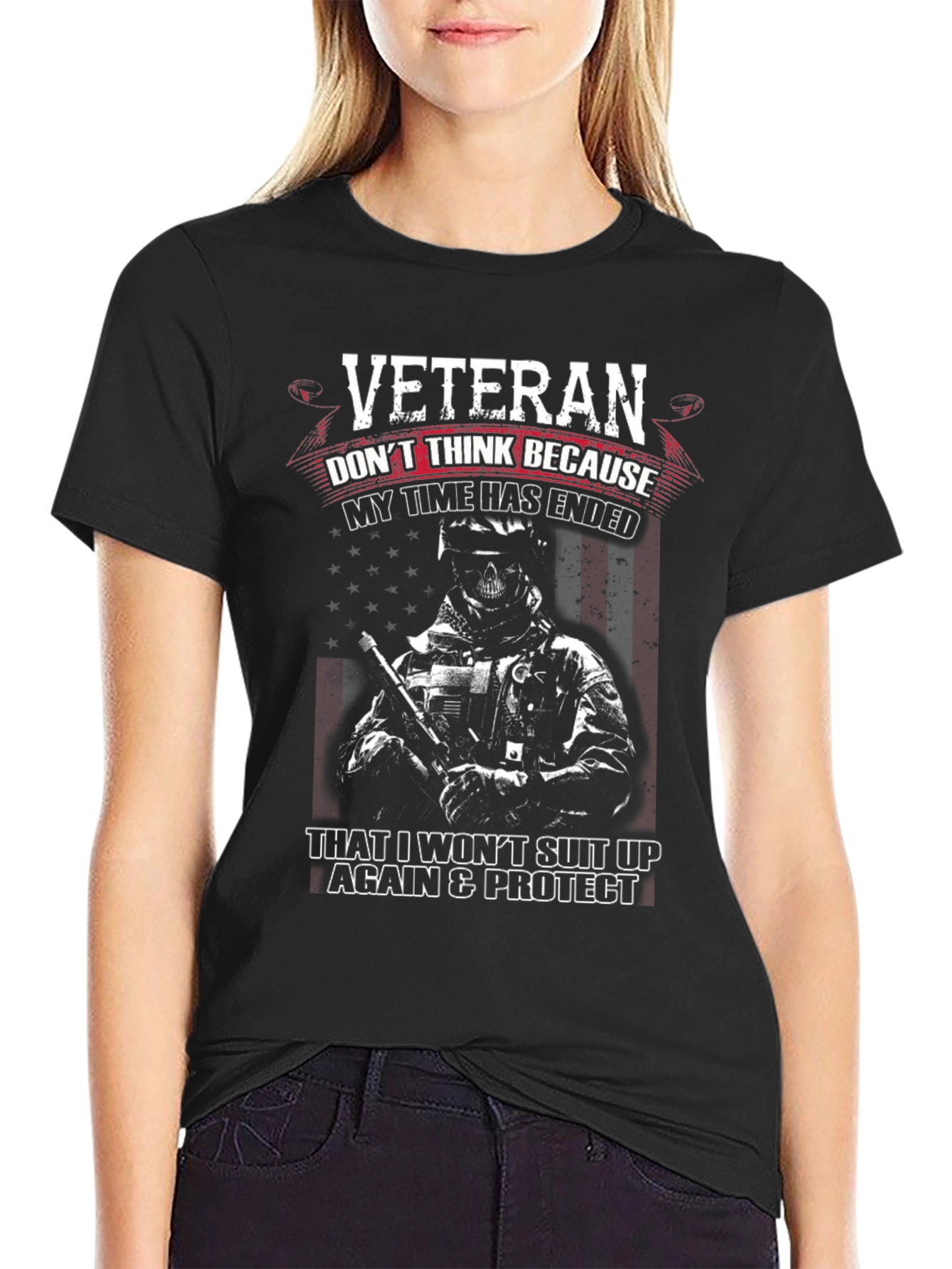 Veteran Graphic T-Shirt: Protect & Serve