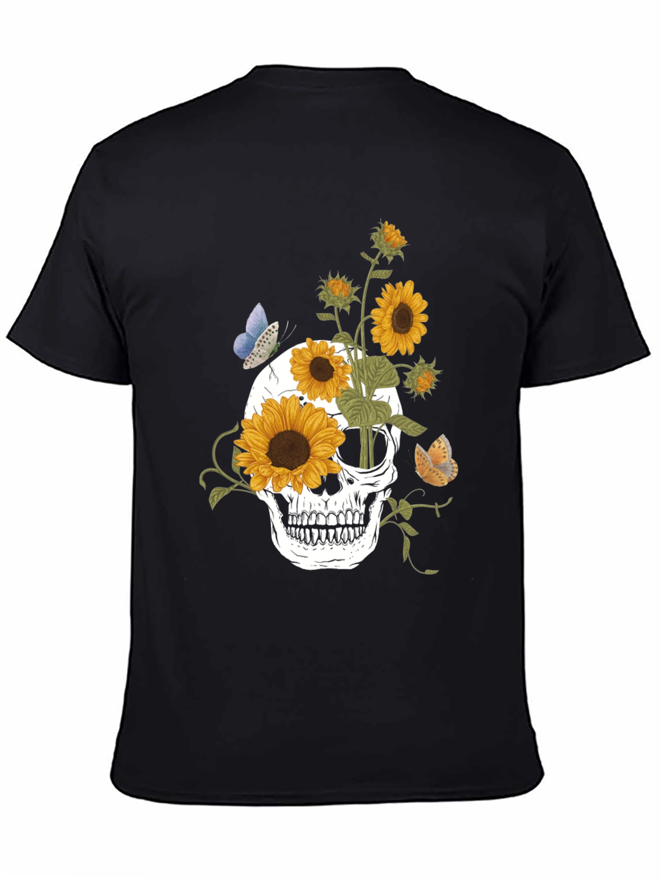 Sunflower Skull Graphic Tee