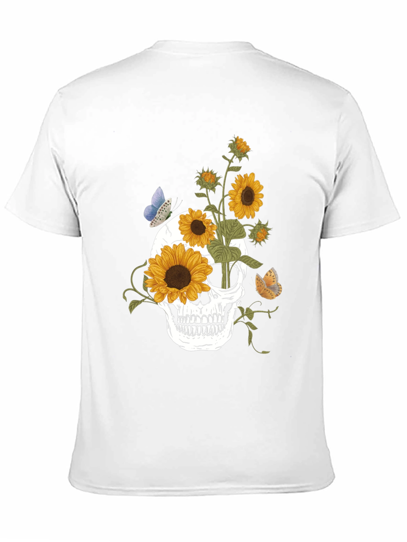 Sunflower Skull Graphic Tee