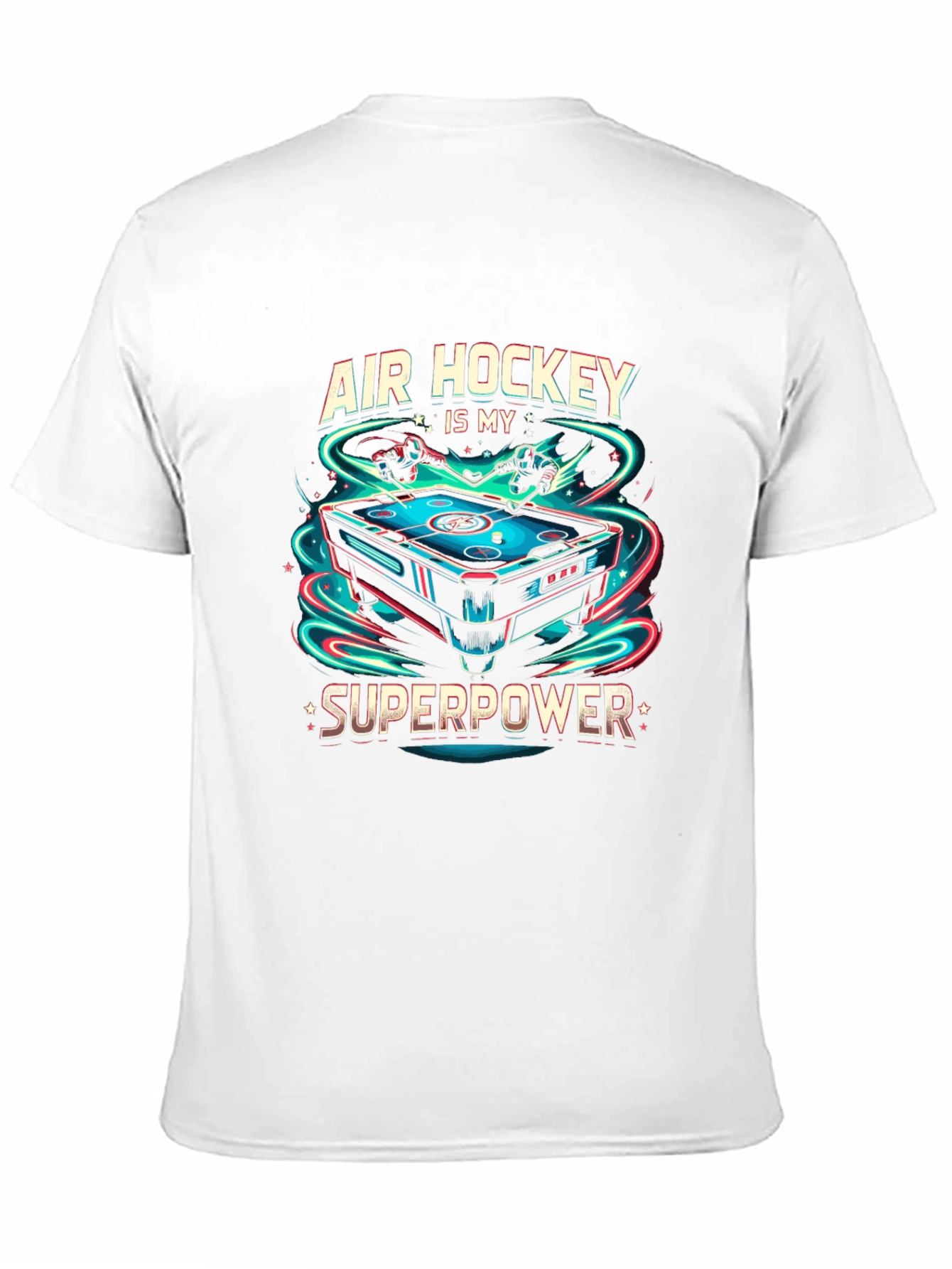 Air Hockey Superpower Black T-Shirt