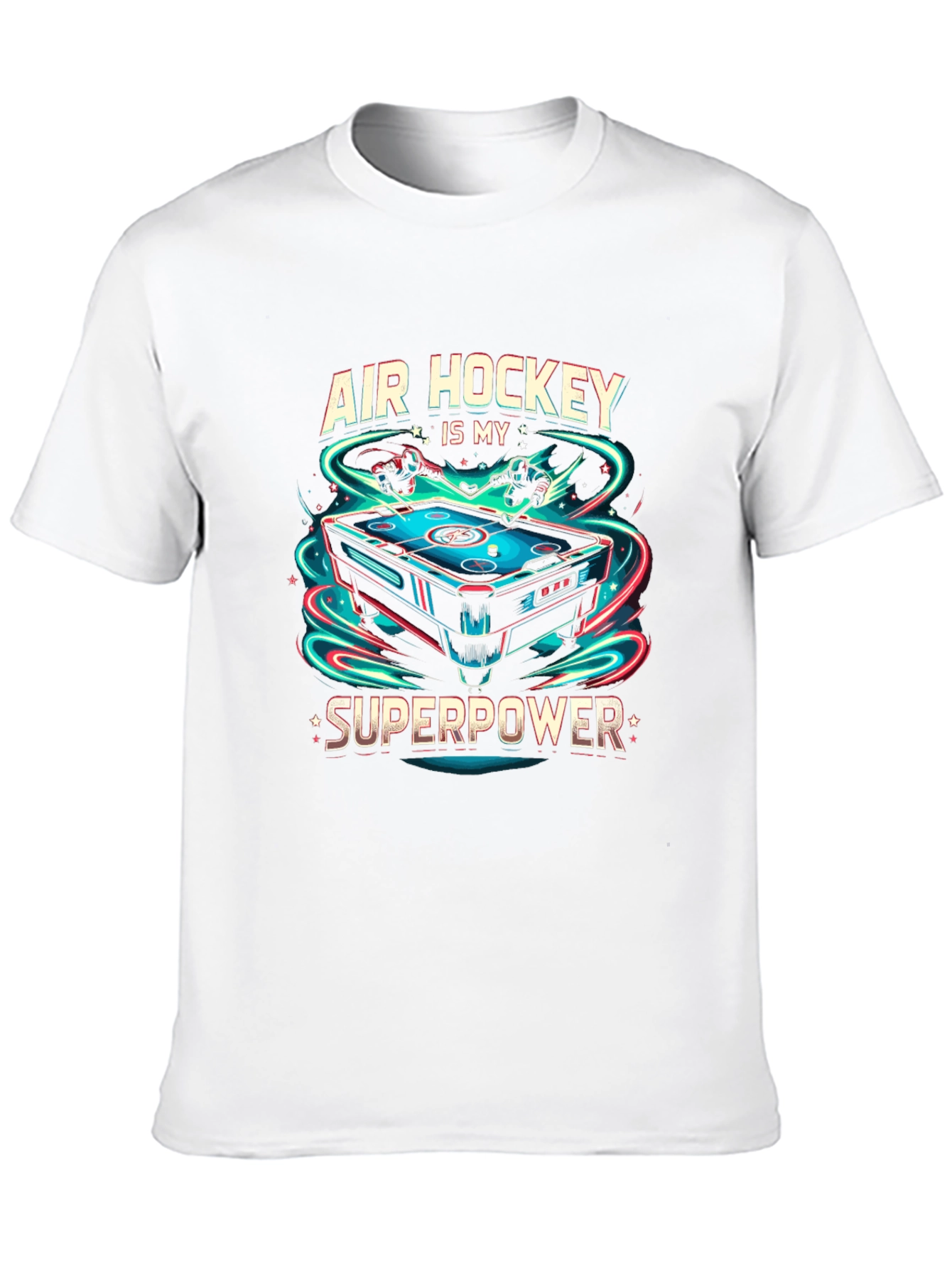 Air Hockey Superpower Black T-Shirt