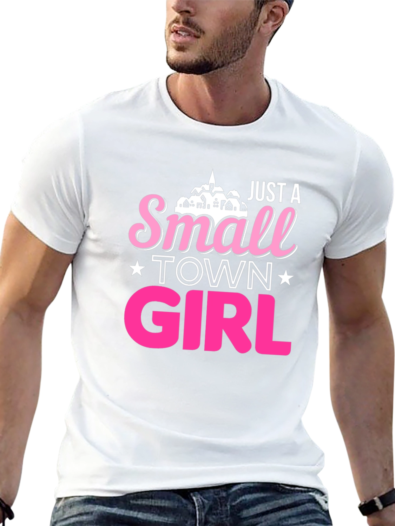 Just a Small Town Girl Black T-Shirt