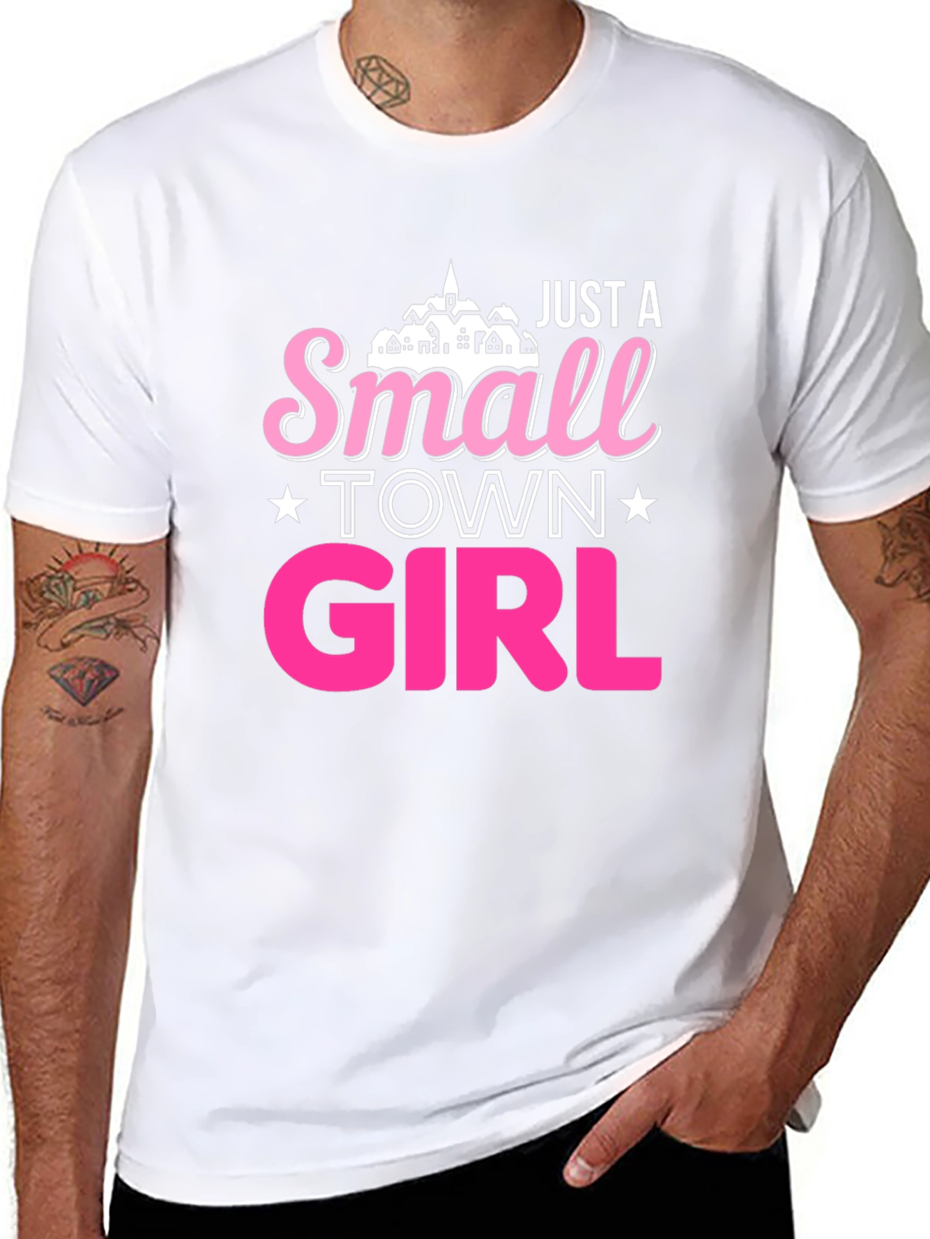 Just a Small Town Girl Black T-Shirt