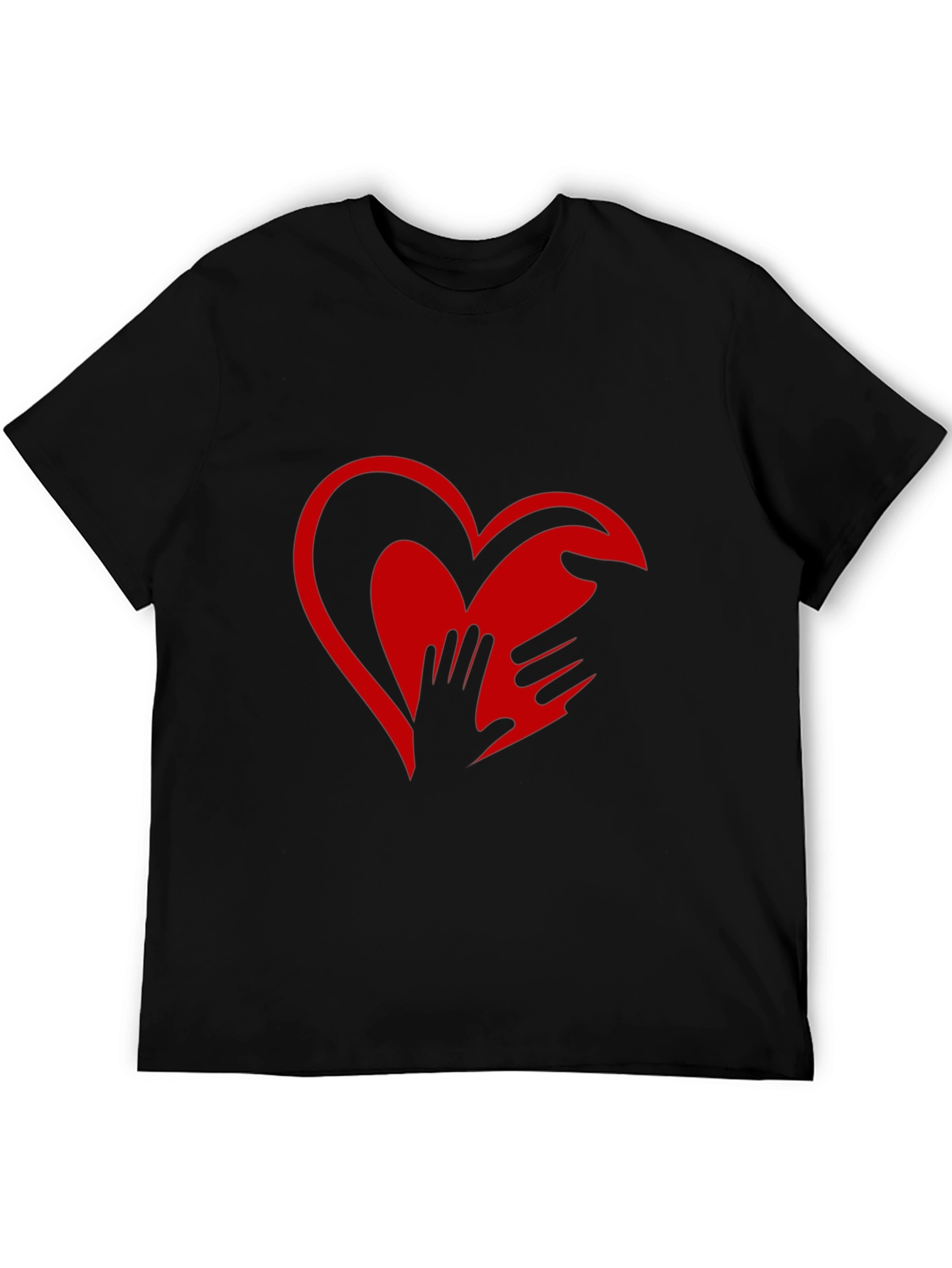 Heart Hands Graphic Tee - Expressive Design