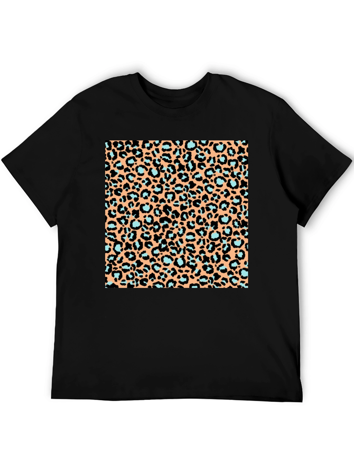 Leopard Print T-Shirt - Black