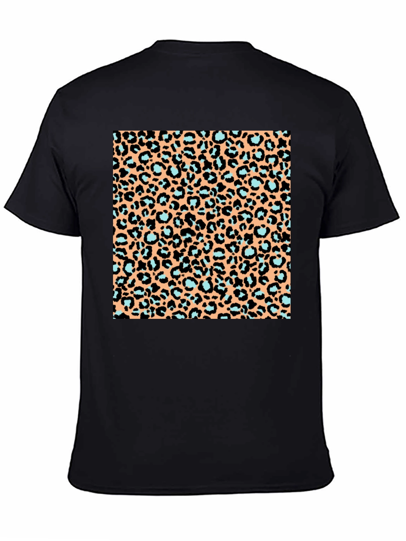 Leopard Print T-Shirt - Black