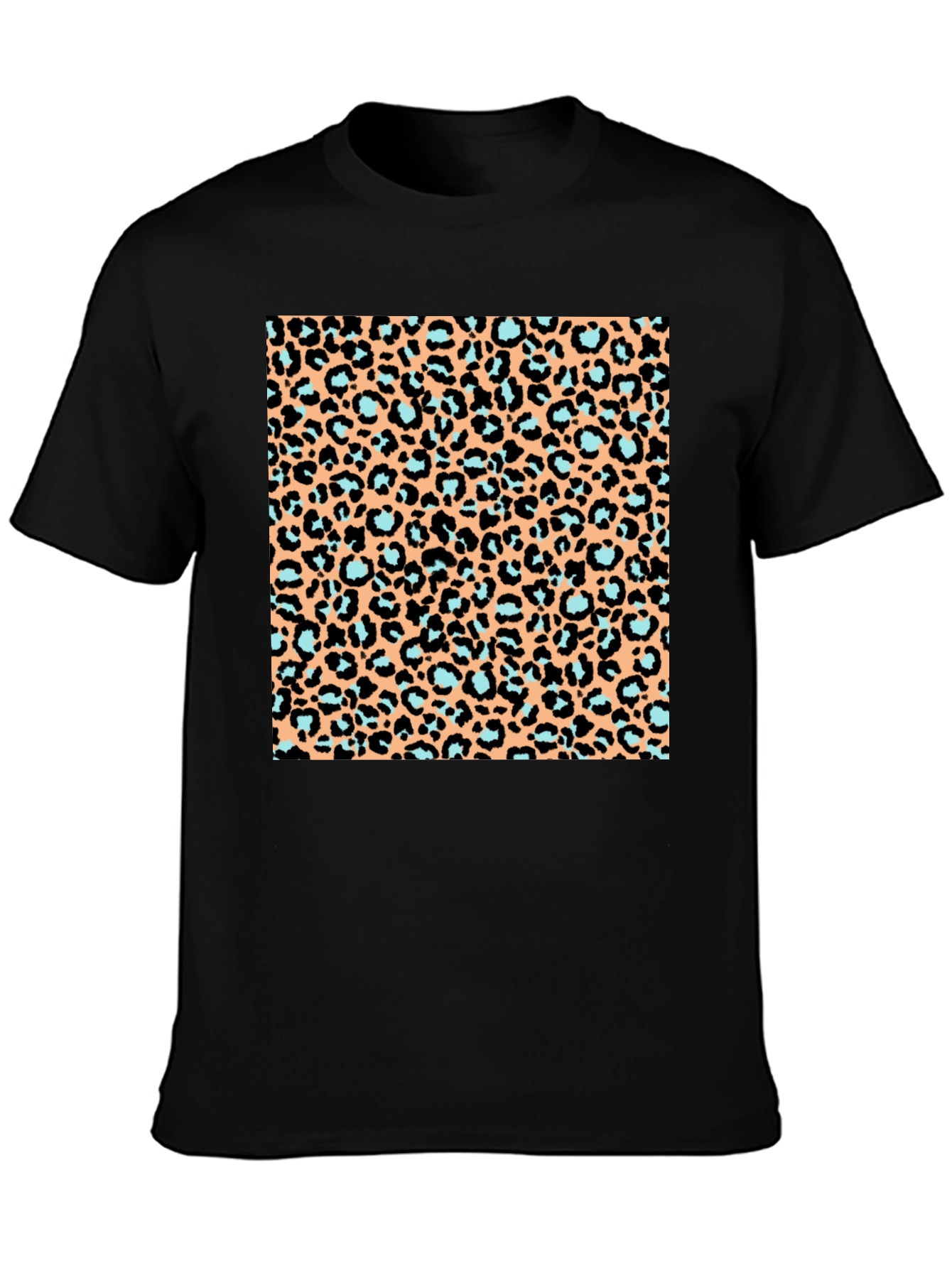 Leopard Print T-Shirt - Black