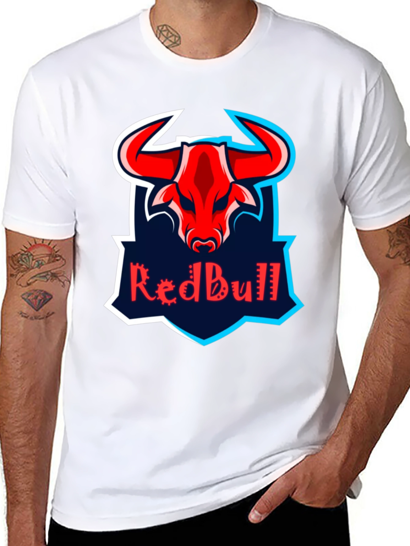 Red Bull Graphic Tee - Mens Black T-Shirt