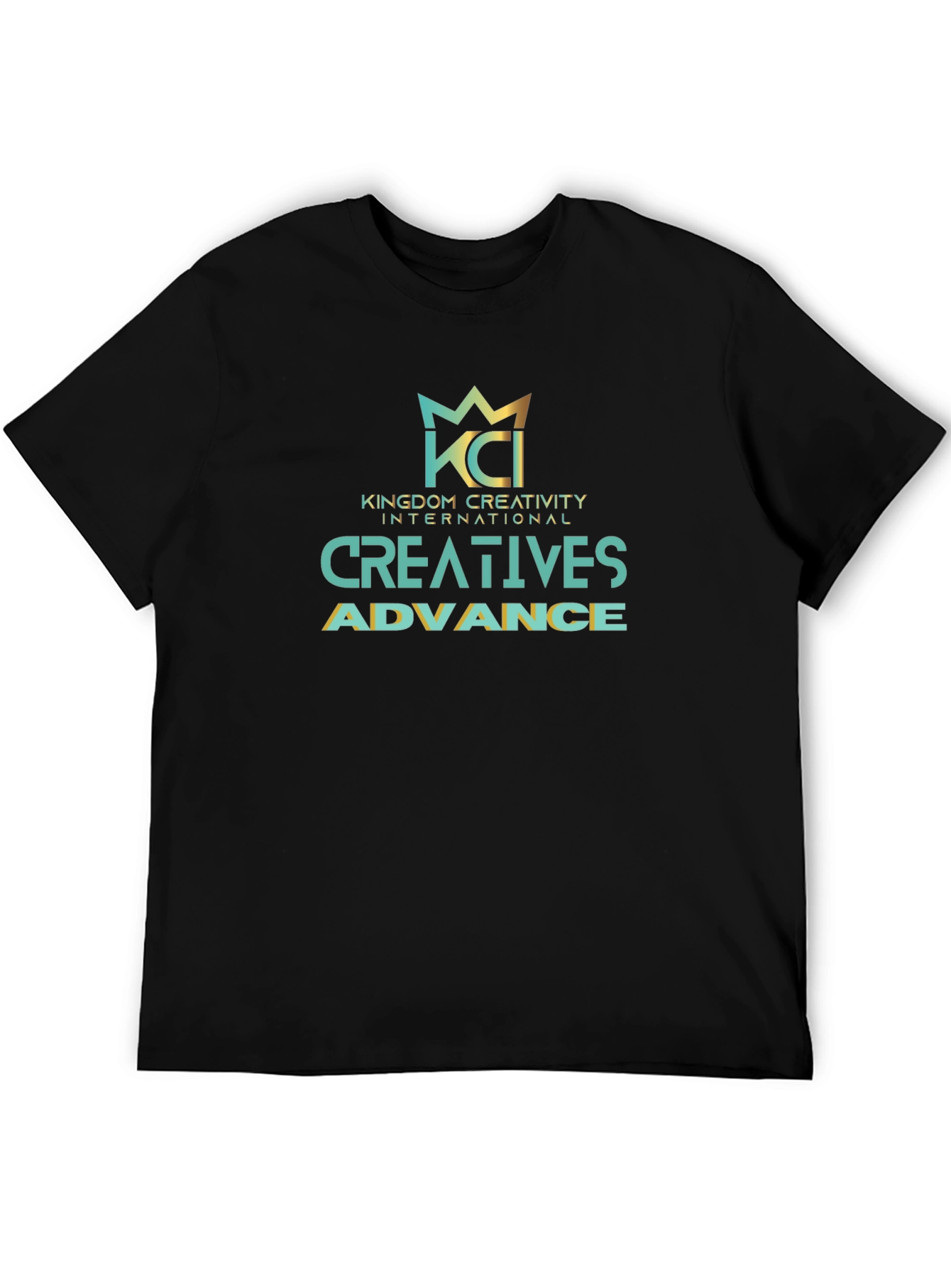 KCI Kingdom Creativity Black Graphic T-Shirt