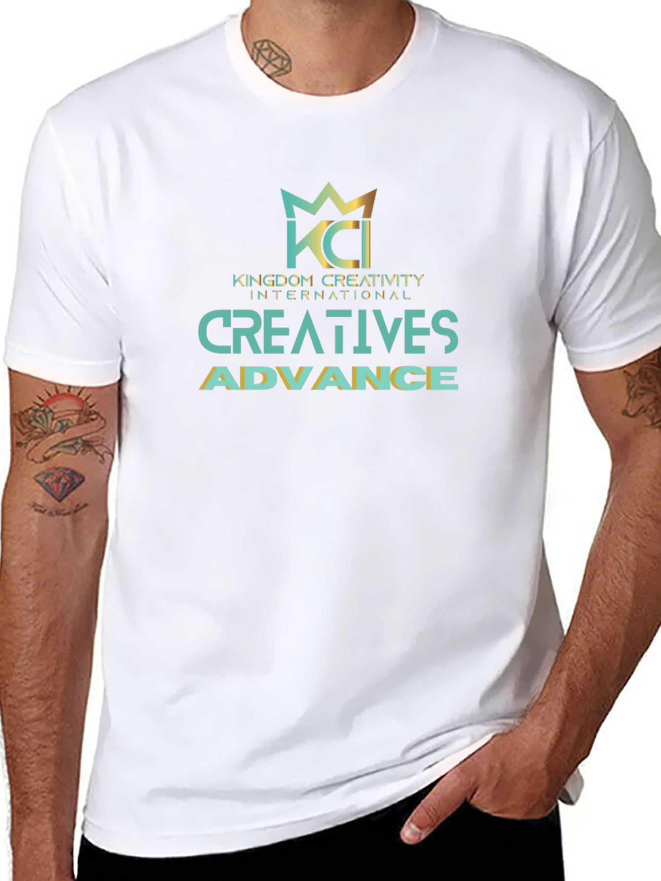 KCI Kingdom Creativity Black Graphic T-Shirt