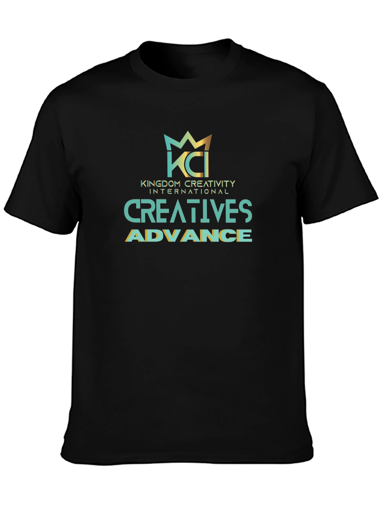KCI Kingdom Creativity Black Graphic T-Shirt