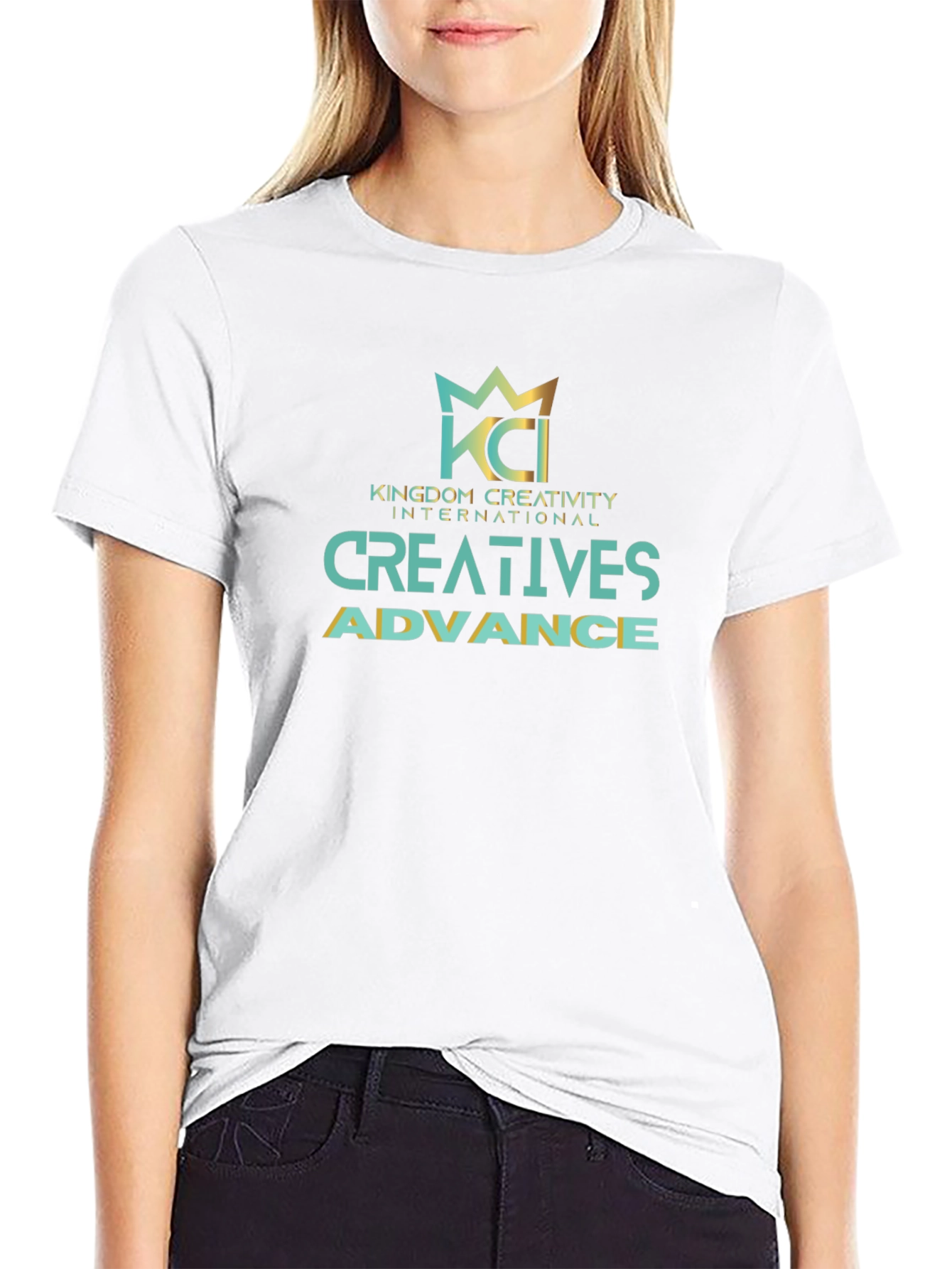 KCI Kingdom Creativity Black Graphic T-Shirt