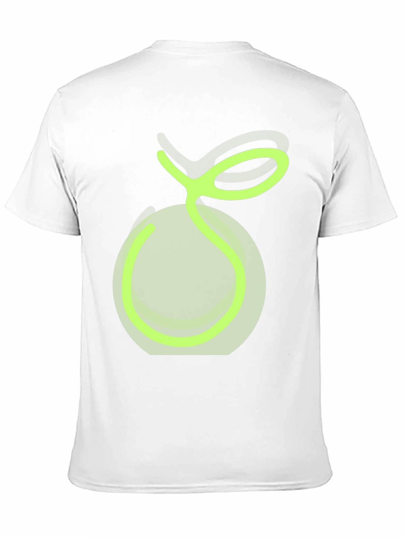 Green Apple Graphic Tee - Casual Black T-Shirt