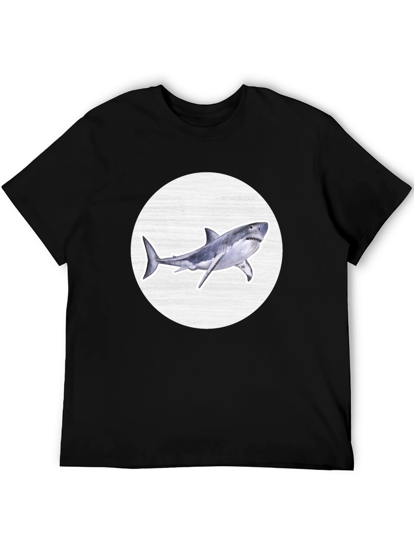 Shark Graphic T-Shirt - Mens Black Tee