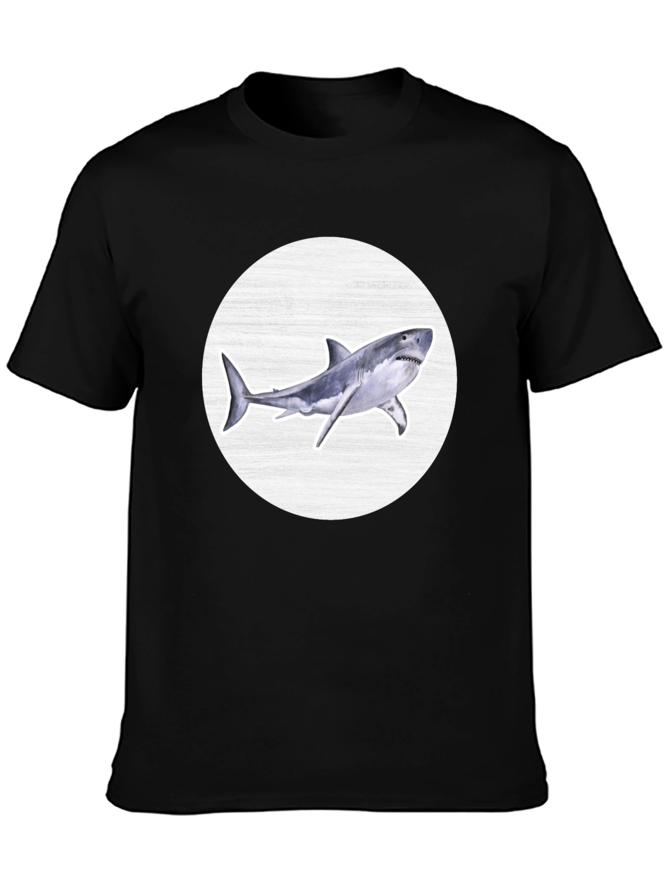 Shark Graphic T-Shirt - Mens Black Tee