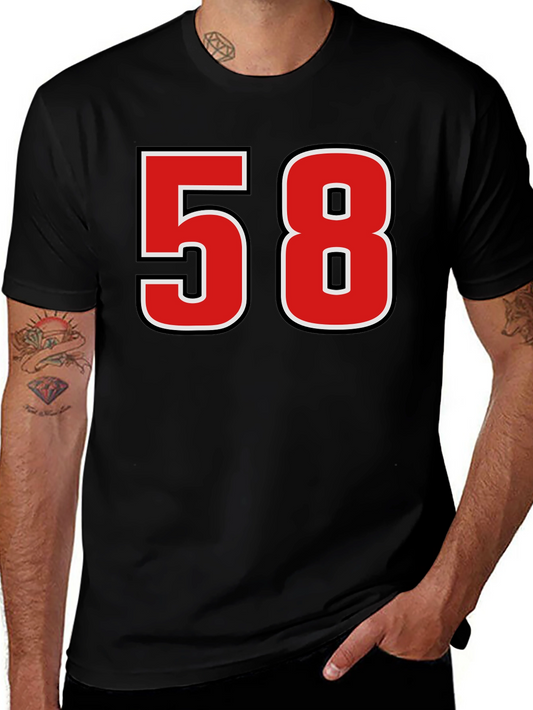 Retro Number 58 Graphic T-Shirt