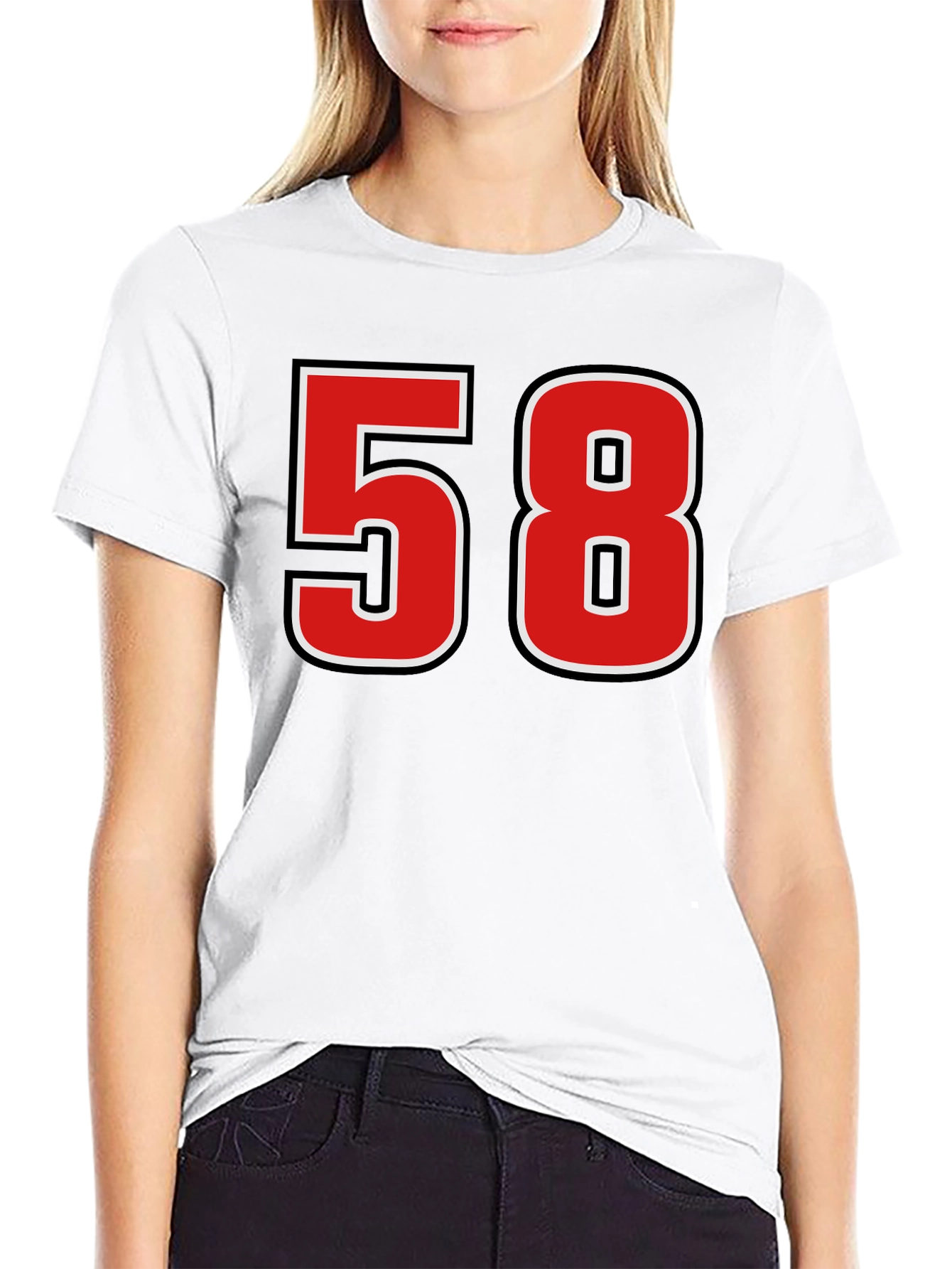 Retro Number 58 Graphic T-Shirt