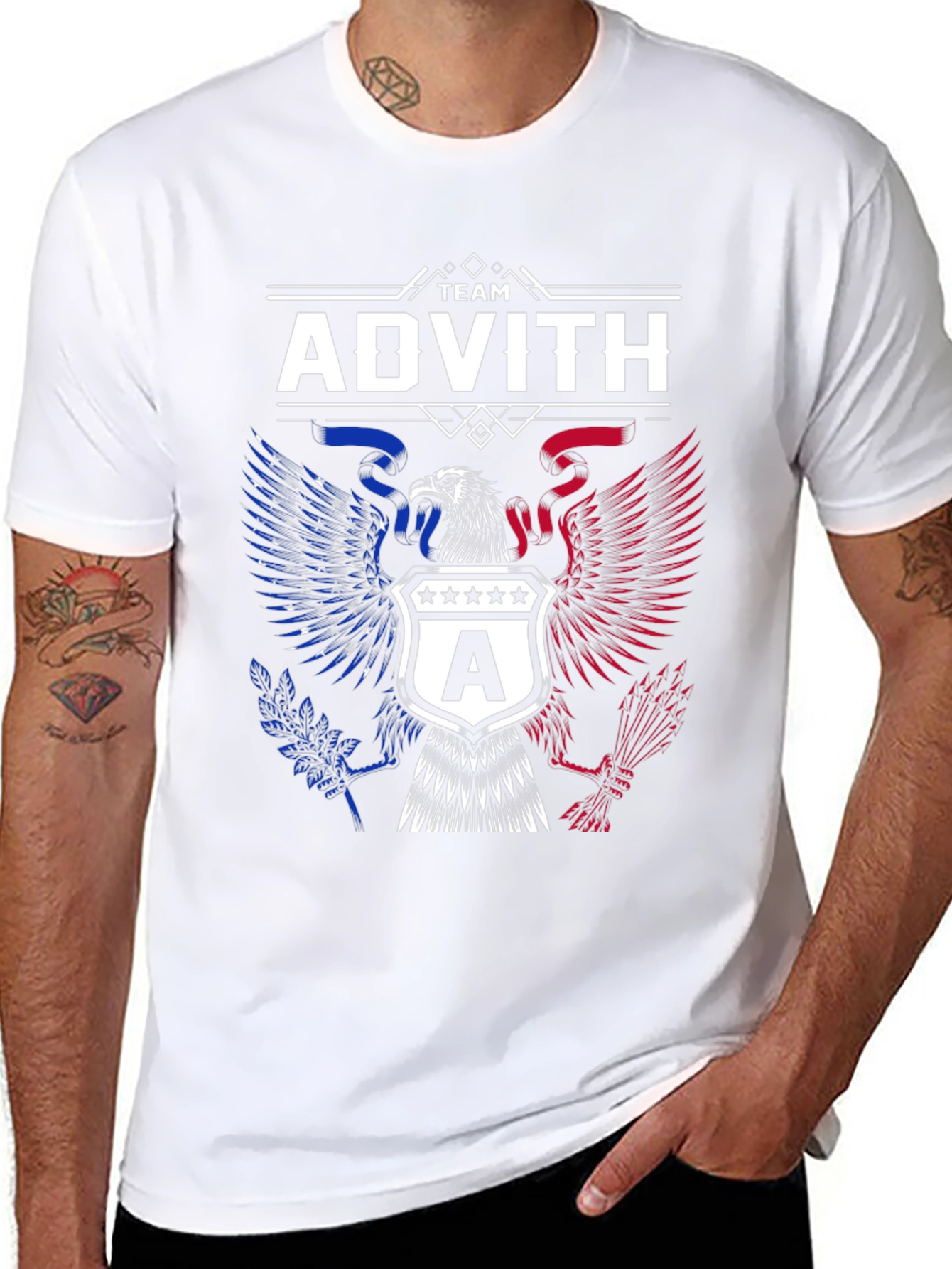 Team Advith Patriotic Eagle T-Shirt