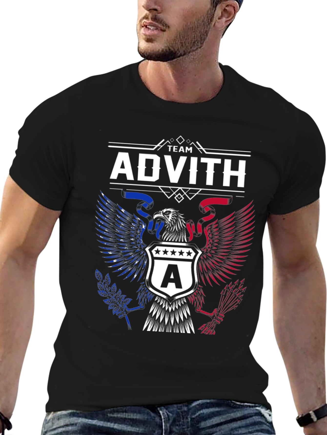 Team Advith Patriotic Eagle T-Shirt