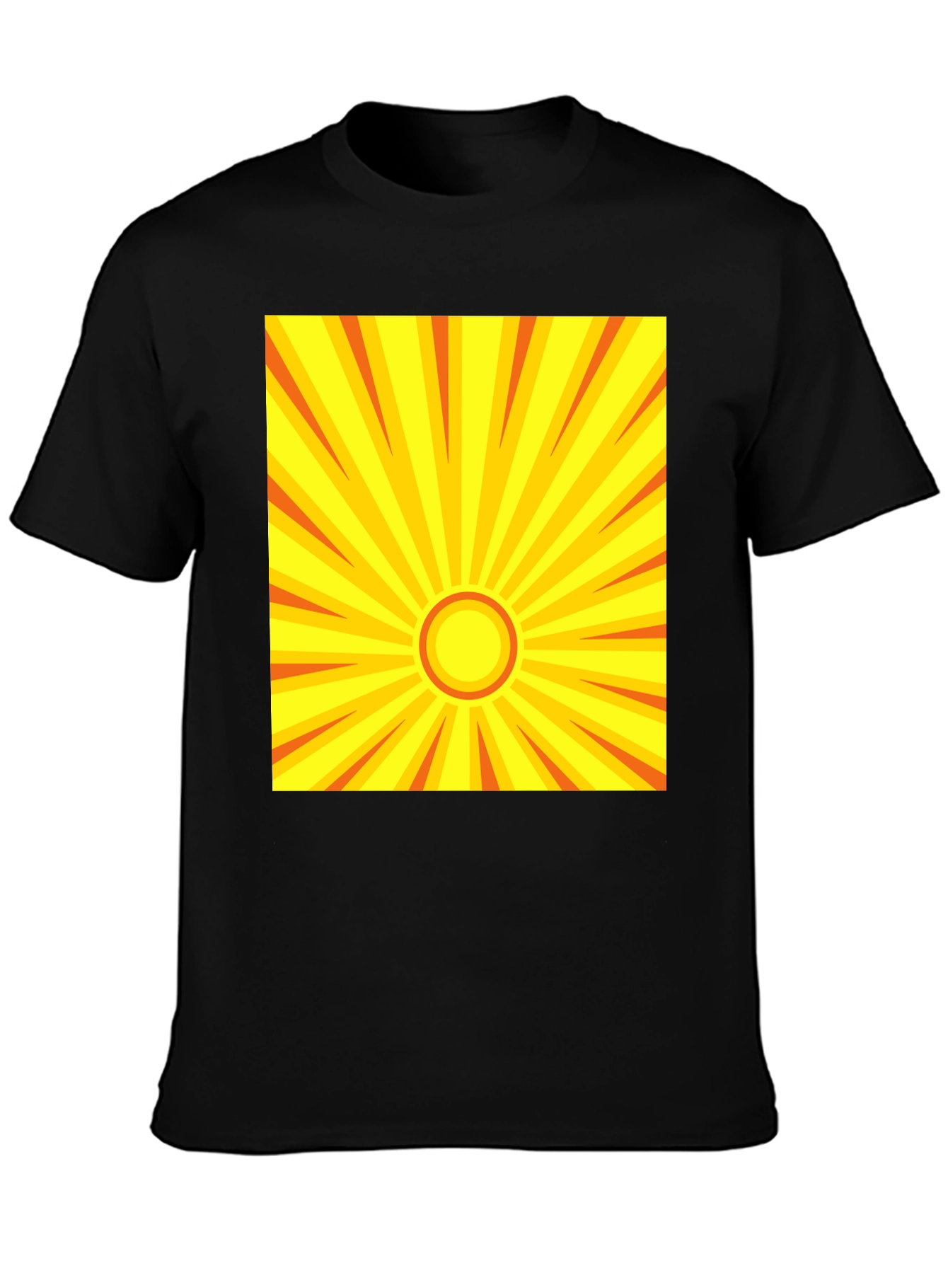 Sunburst Graphic Tee - Retro Style