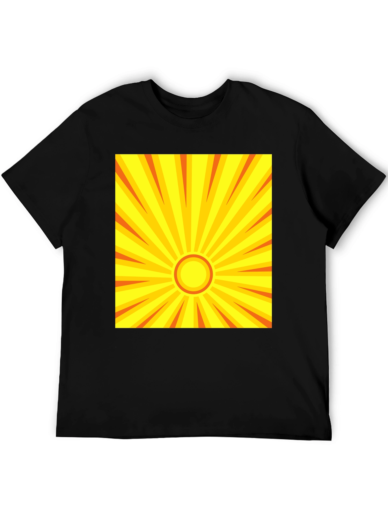 Sunburst Graphic Tee - Retro Style