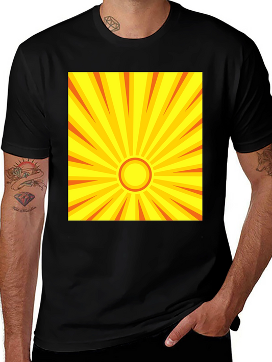 Sunburst Graphic Tee - Retro Style