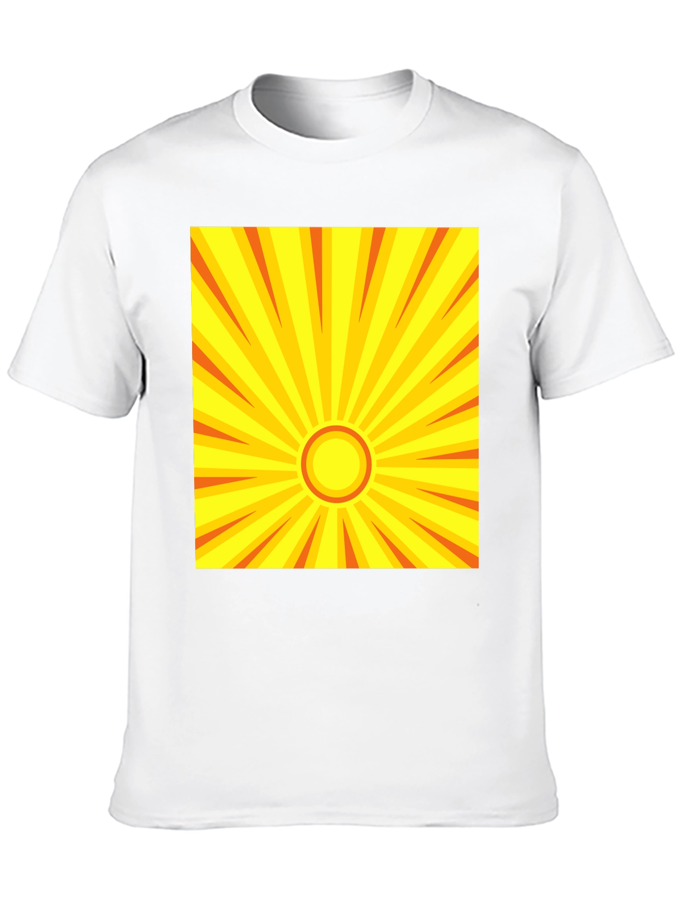 Sunburst Graphic Tee - Retro Style