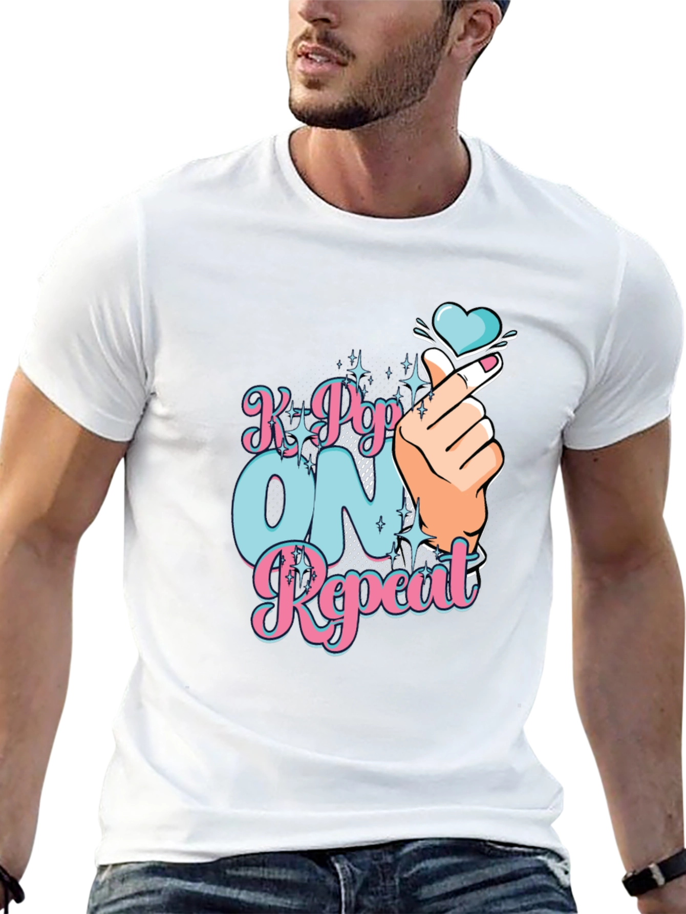 K-Pop On Repeat Graphic Tee