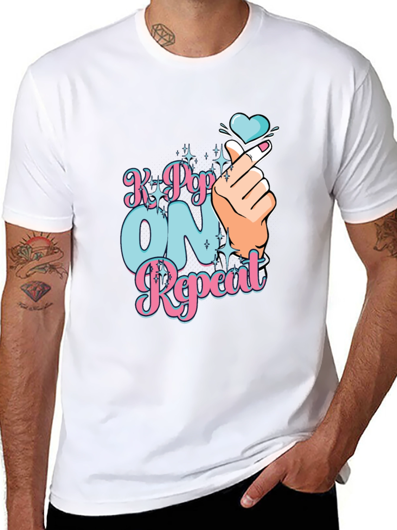 K-Pop On Repeat Graphic Tee