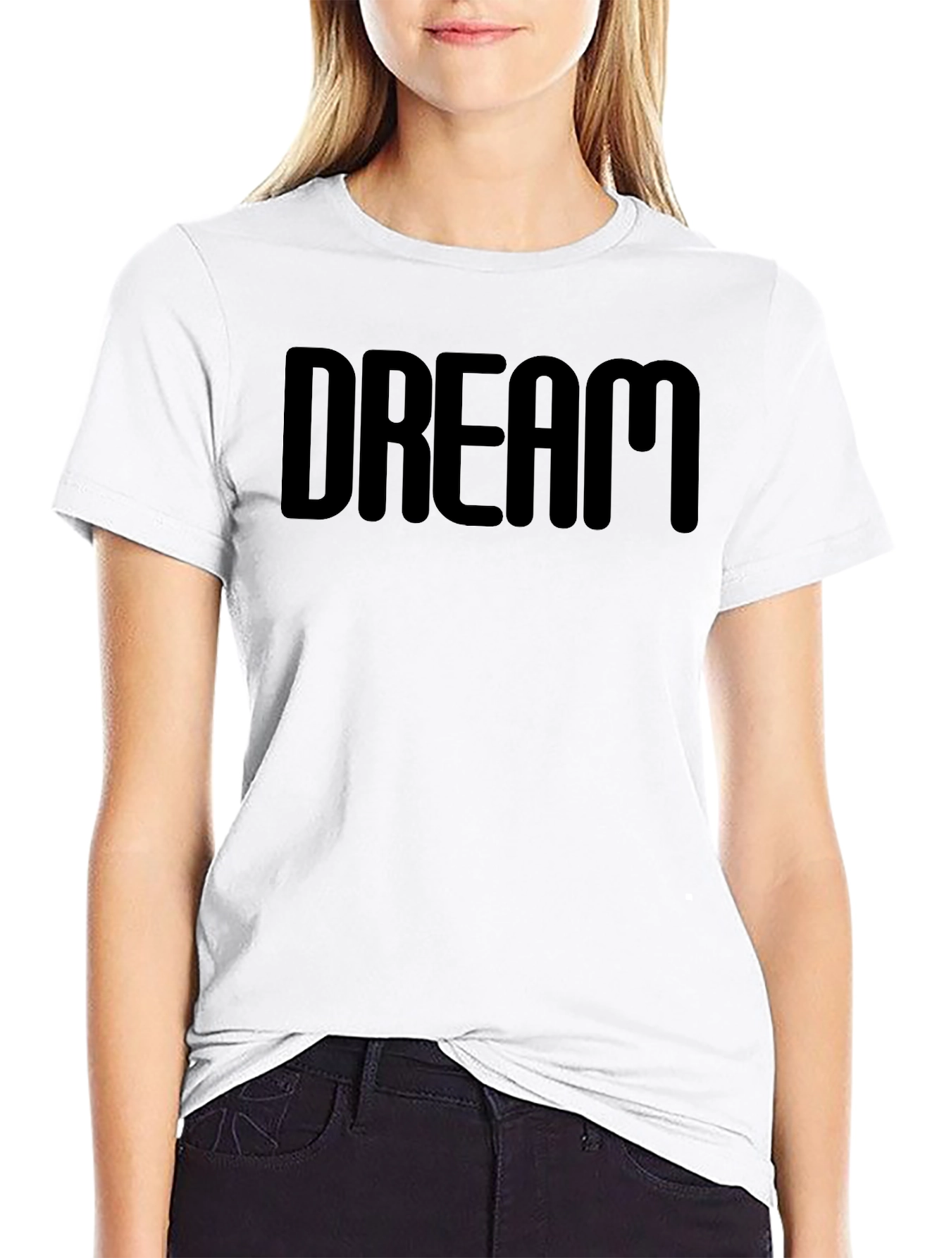 Dream Bold Black T-Shirt - Stylish Comfort