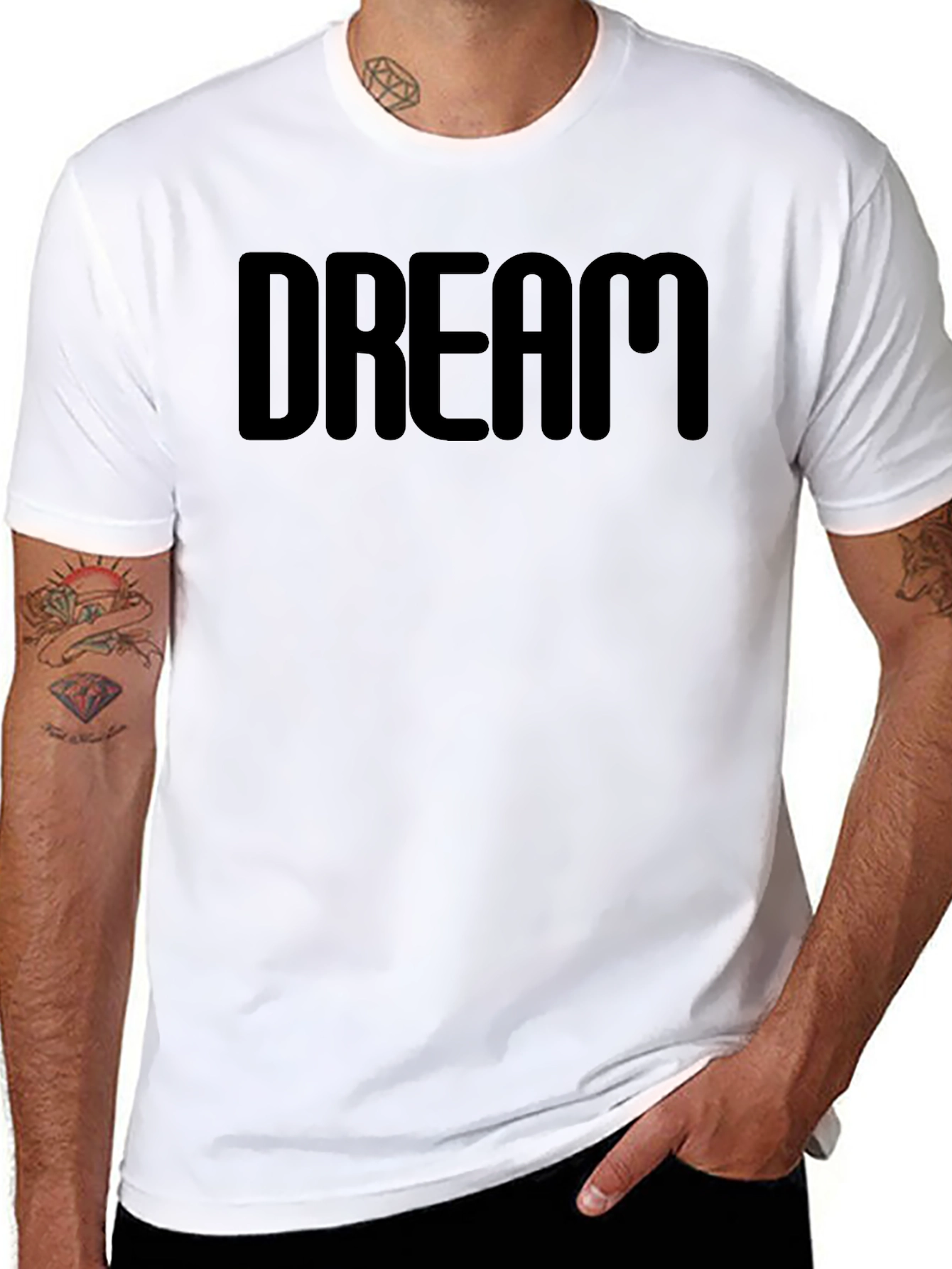Dream Bold Black T-Shirt - Stylish Comfort