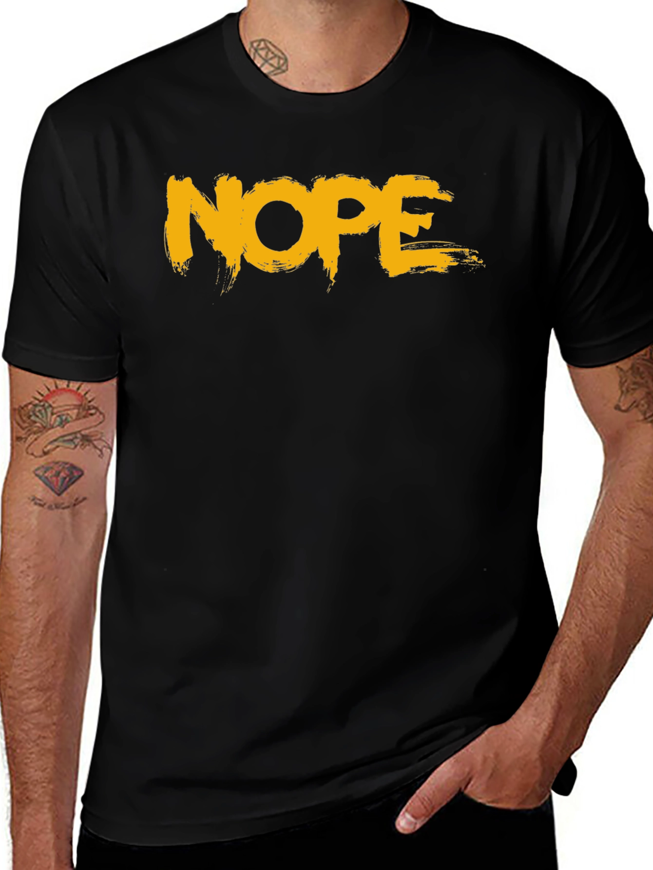 Nope Graphic Tee - Funny Sarcastic Humor T-Shirt