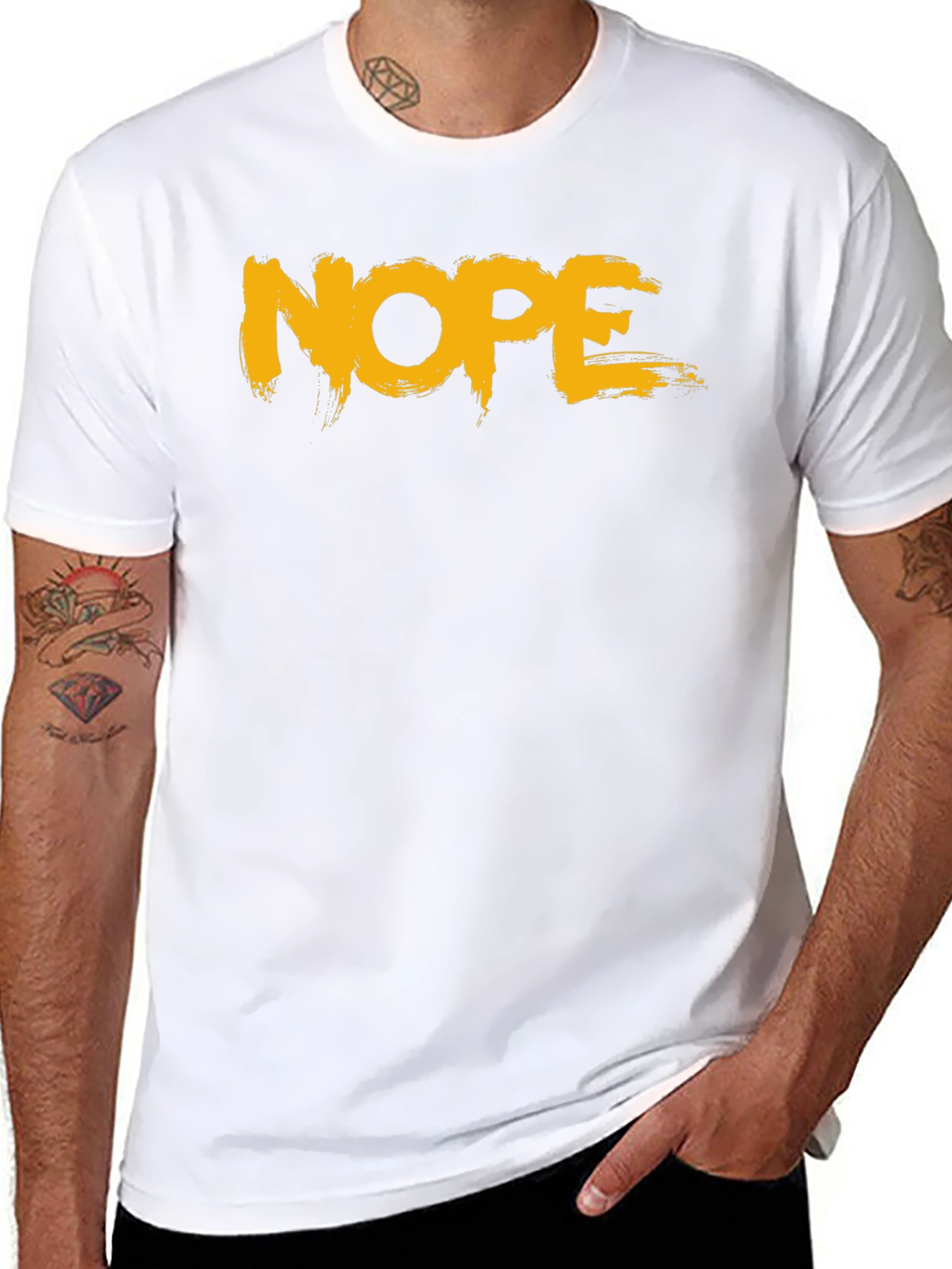 Nope Graphic Tee - Funny Sarcastic Humor T-Shirt