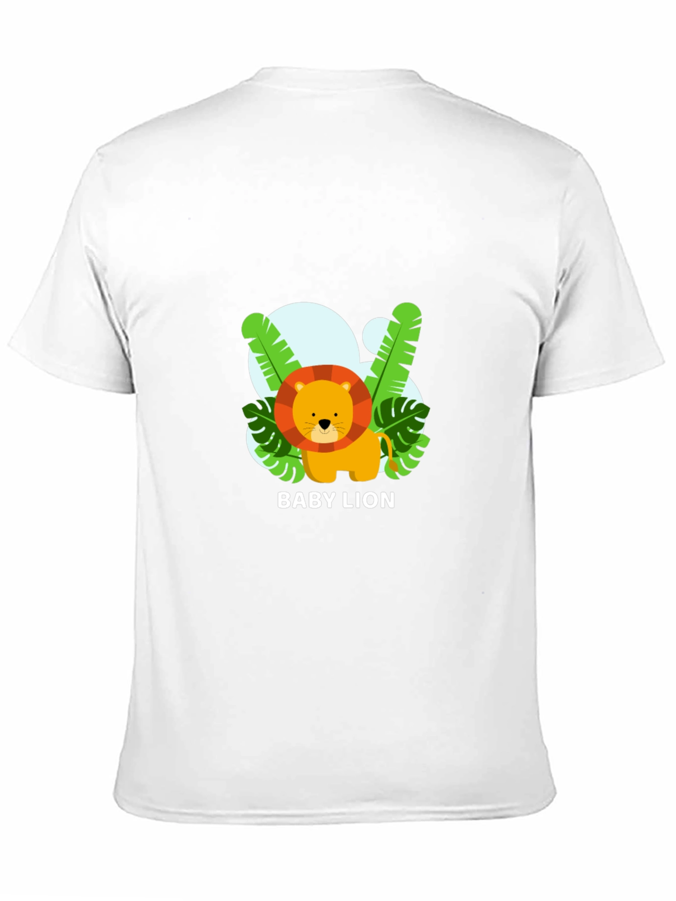 Cute Baby Lion Black T-Shirt
