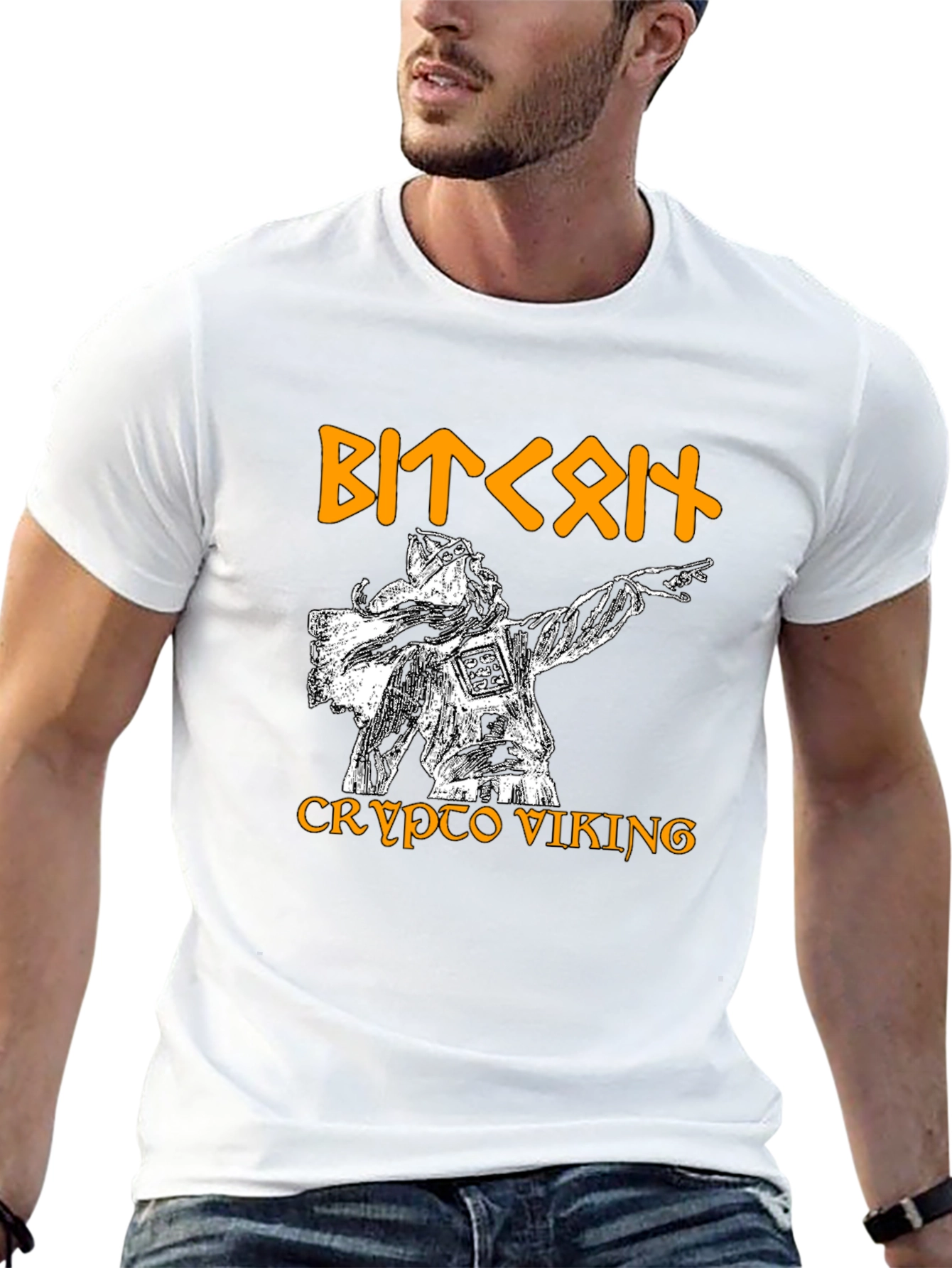 Crypto Viking T-Shirt - Bitcoin Fan Apparel