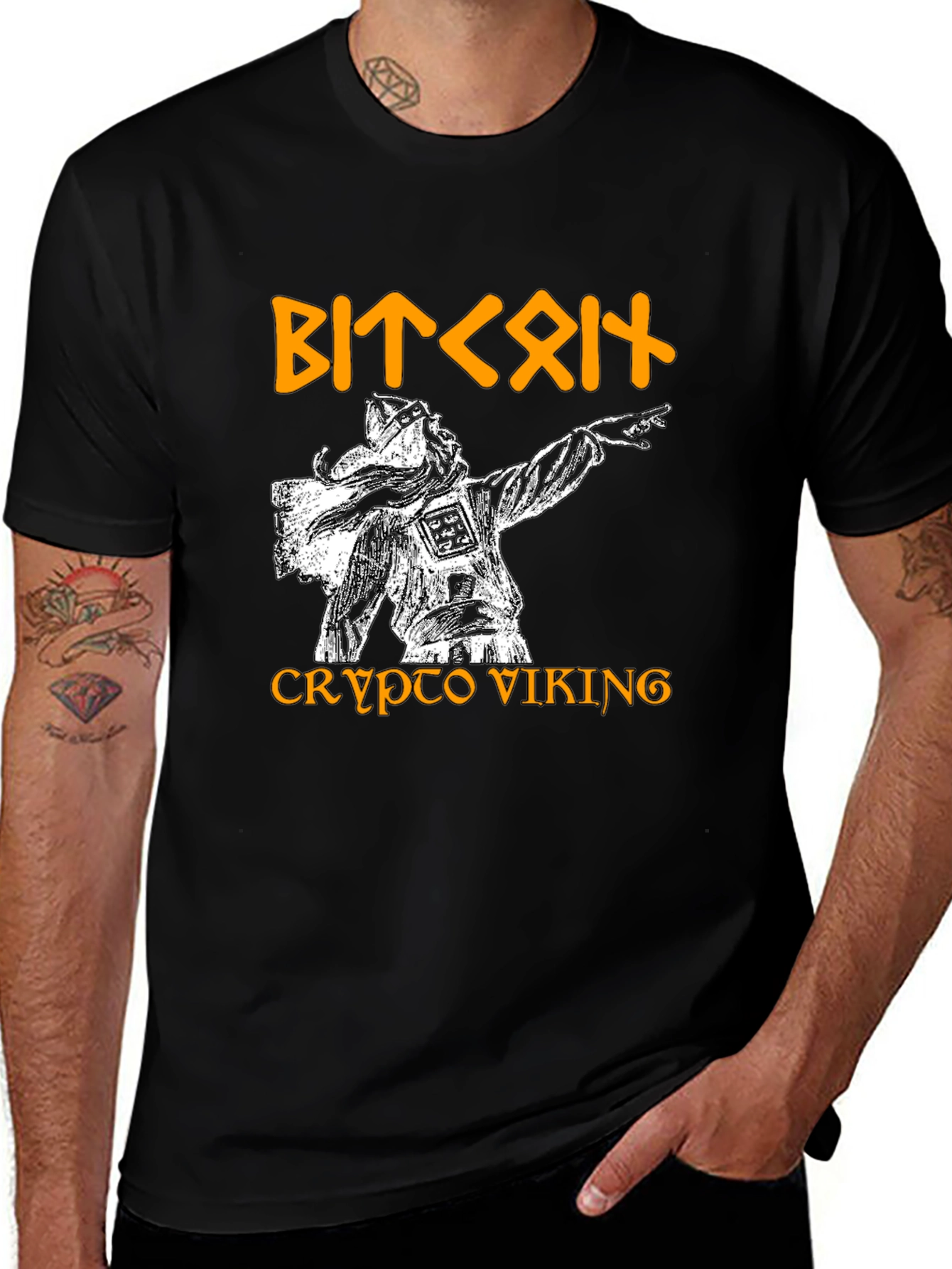 Crypto Viking T-Shirt - Bitcoin Fan Apparel