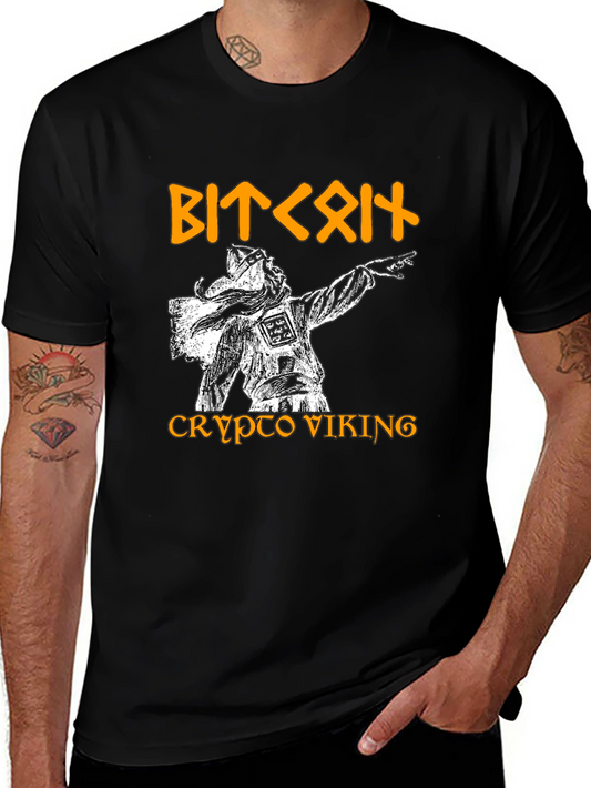 Crypto Viking T-Shirt - Bitcoin Fan Apparel