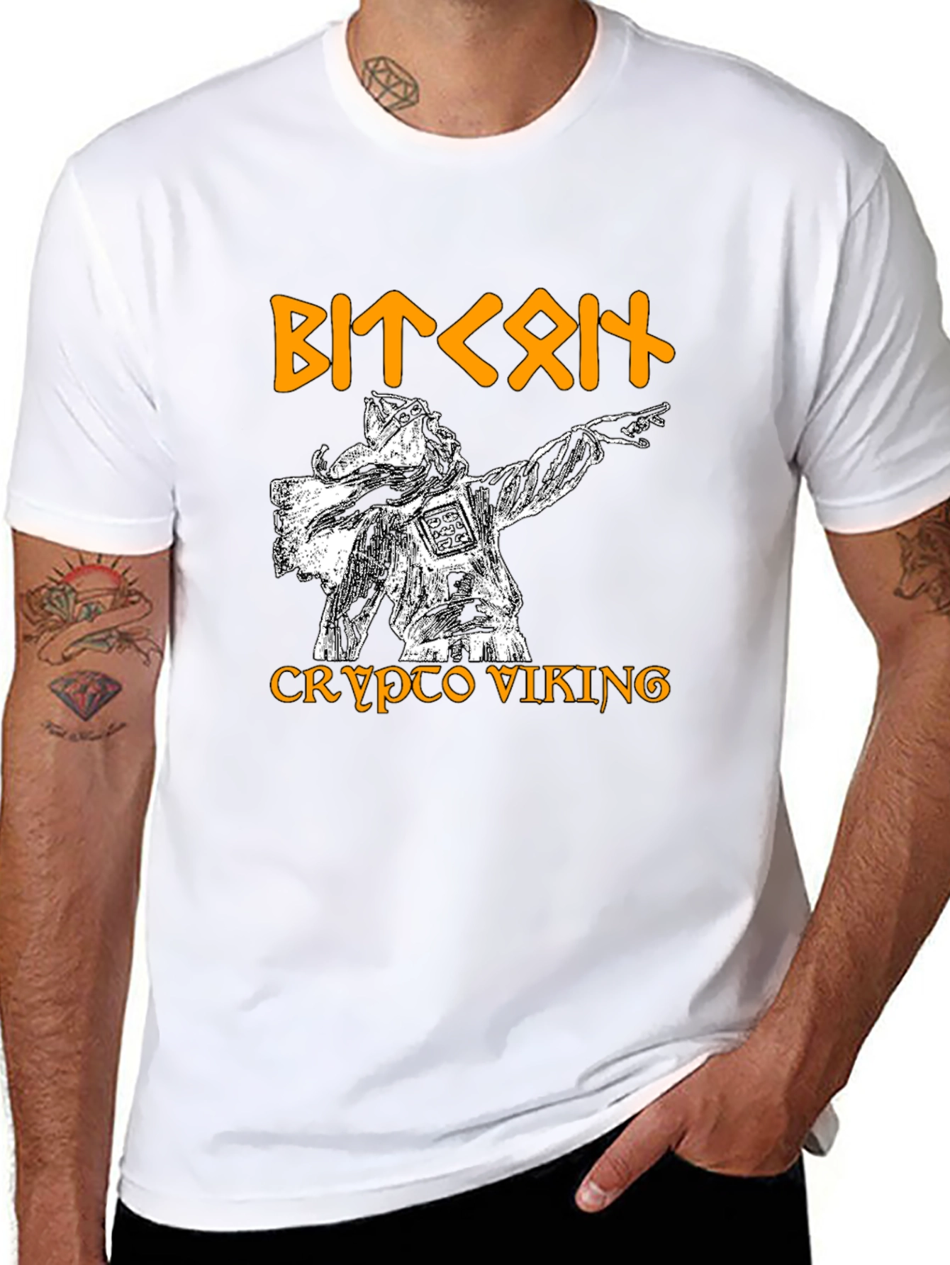 Crypto Viking T-Shirt - Bitcoin Fan Apparel