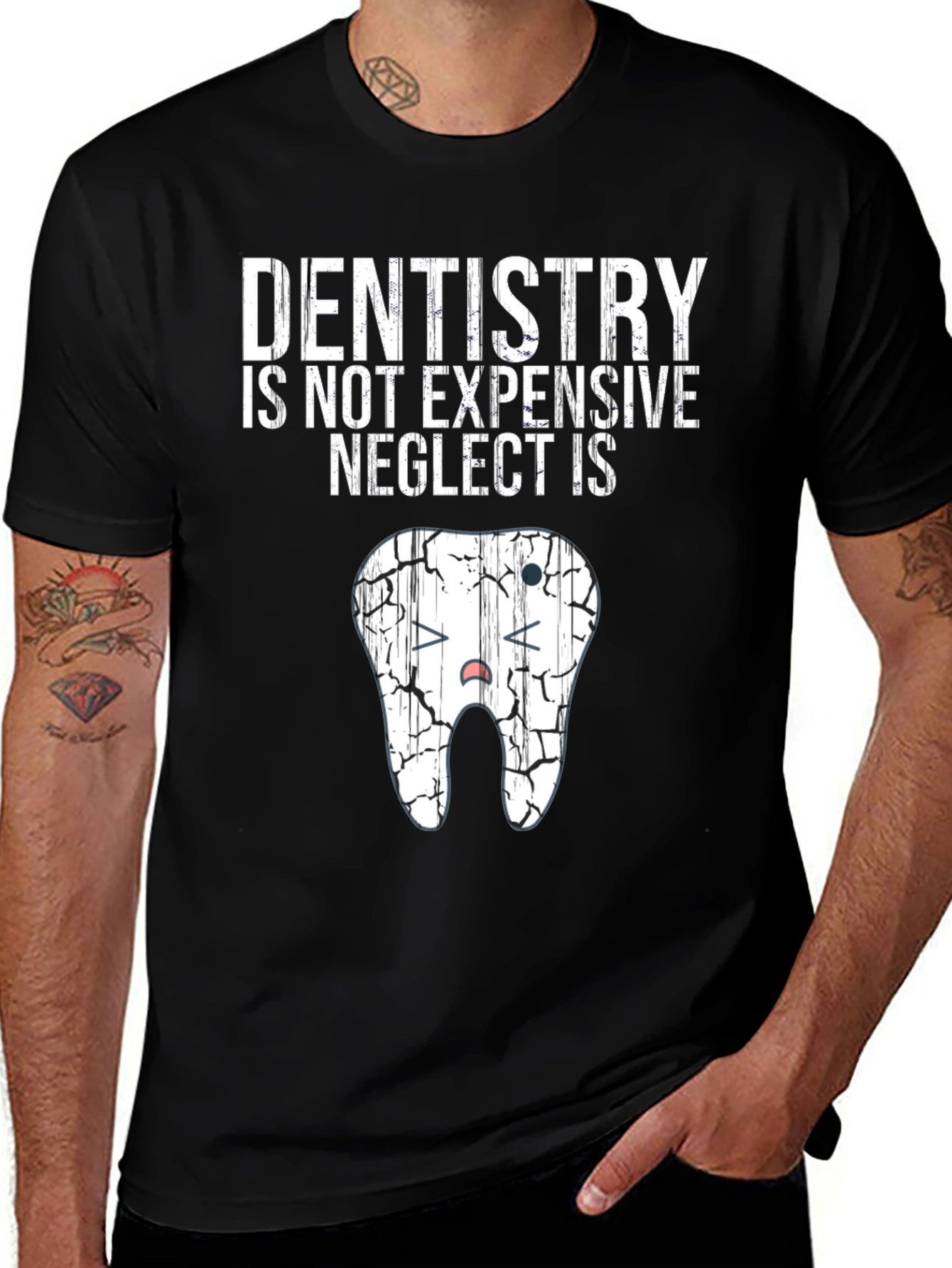 Dentistry Neglect Funny Graphic Tee