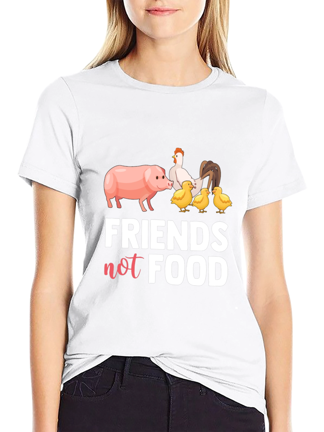 Friends Not Food Vegan T-Shirt