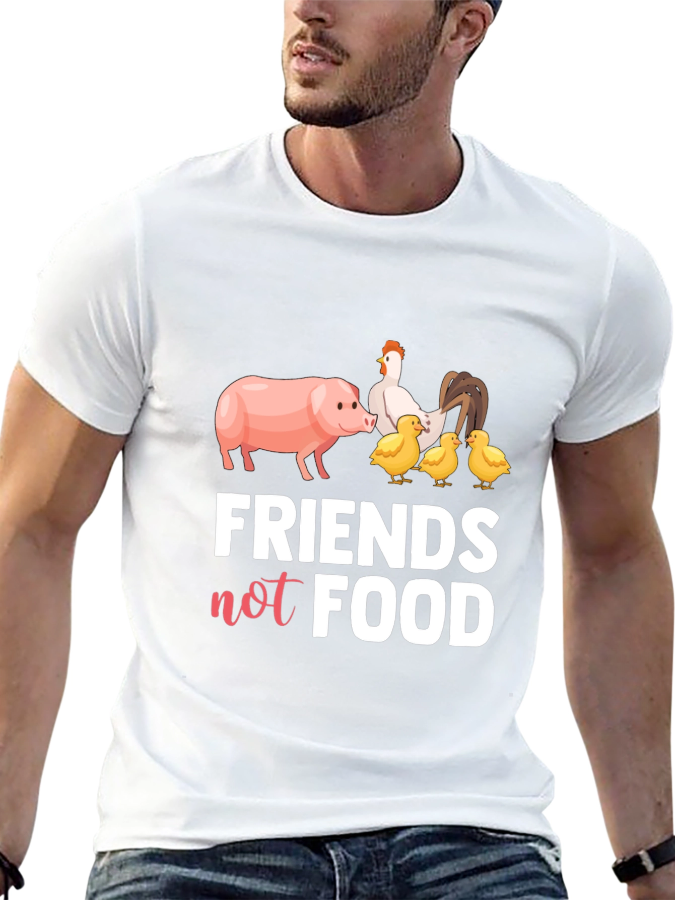 Friends Not Food Vegan T-Shirt